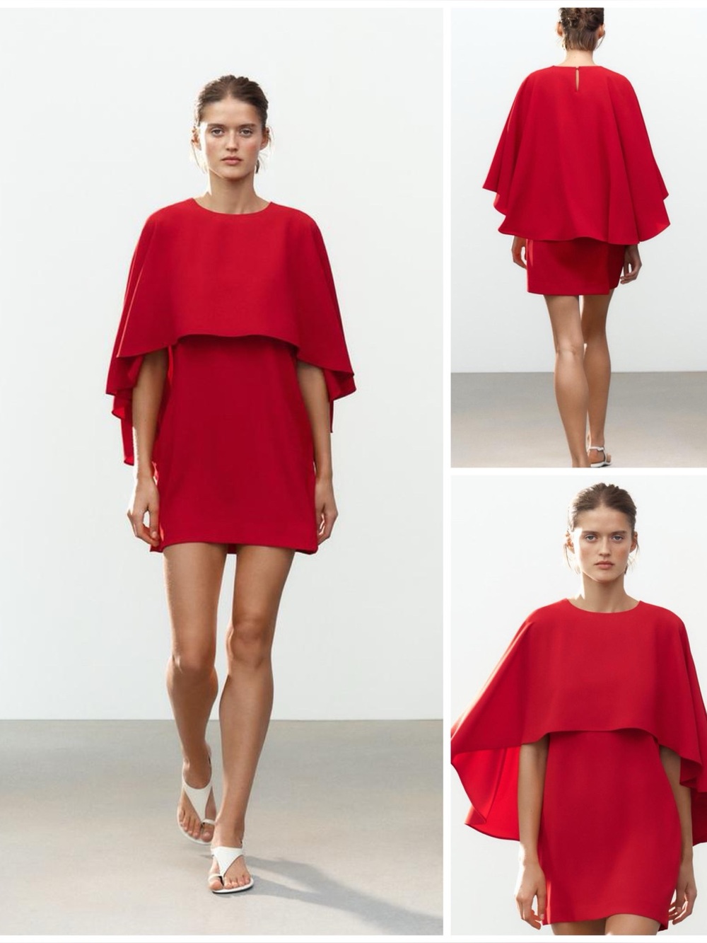ZARA ~ Drape Cape Dress